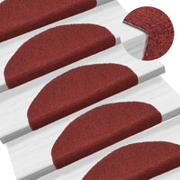 Thumbnail for Selbstklebende Treppenmatten 5 Stk. Rot 65x21x4 cm Nadelvlies