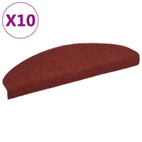 Thumbnail for Selbstklebende Treppenmatten 10 Stk. Rot 65x21x4 cm Nadelvlies