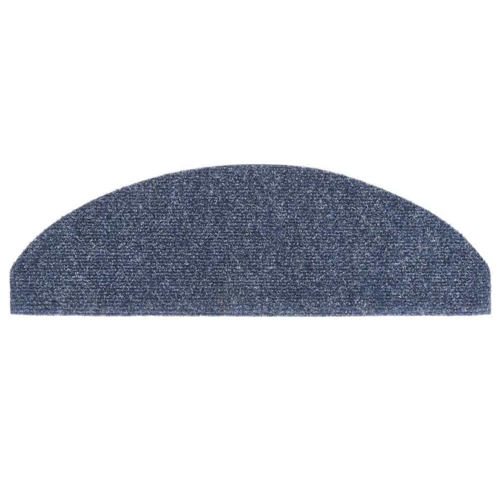 Selbstklebende Treppenmatten 5 Stk. Blau 65x21x4cm Nadelvlies