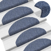 Thumbnail for Selbstklebende Treppenmatten 5 Stk. Blau 65x21x4cm Nadelvlies