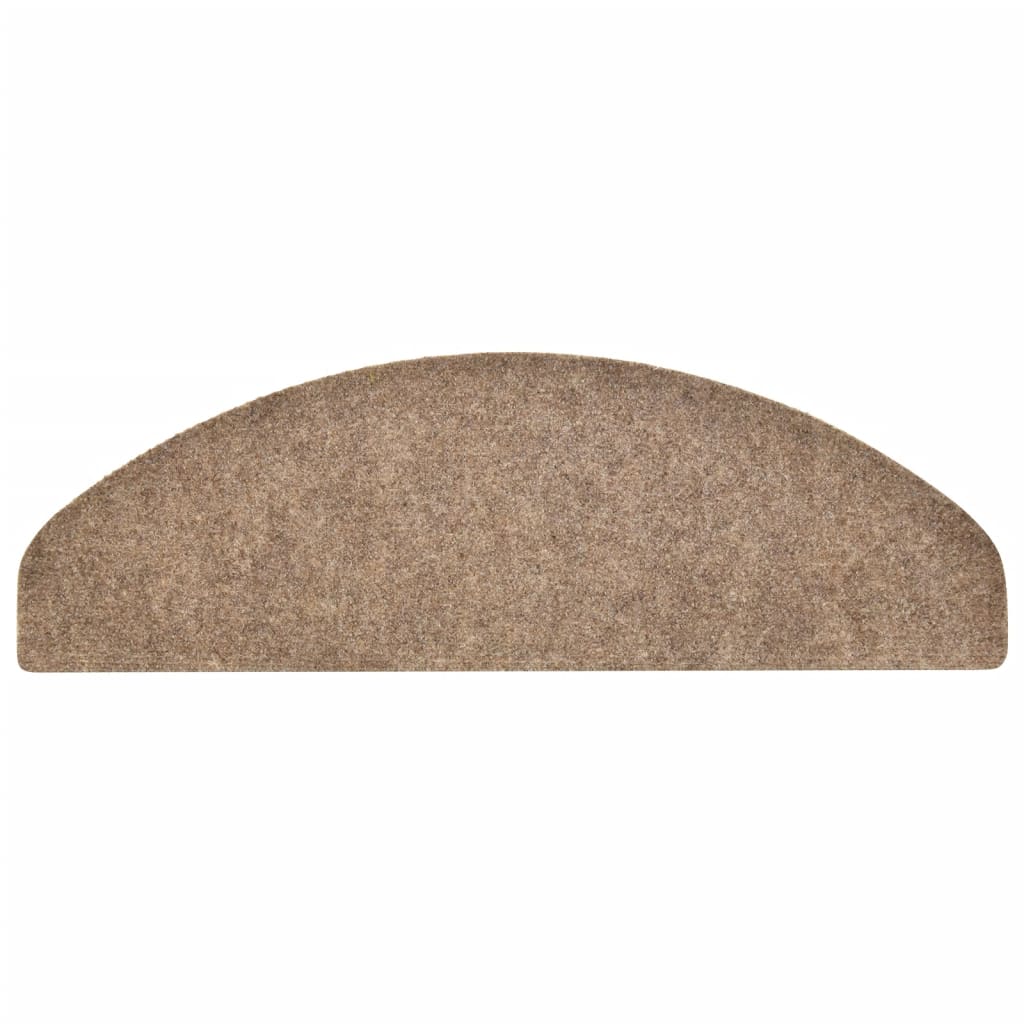 Selbstklebende Treppenmatten 5 Stk. Creme 65x21x4cm Nadelvlies