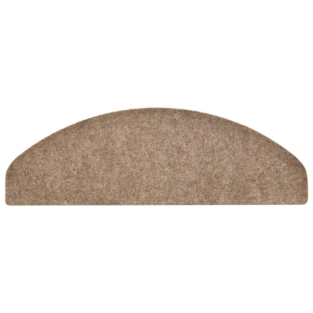 Selbstklebende Treppenmatten 10 Stk. Creme 65x21x4cm Nadelvlies
