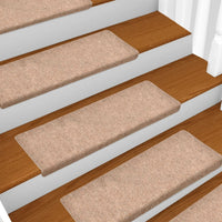 Thumbnail for Treppenmatten 5 Stk. Braun 65x21x4 cm Nadelvlies