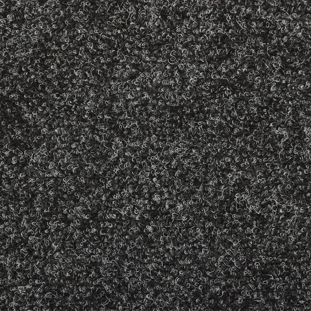 Treppenmatten 5 Stk. Grau 65x21x4 cm Nadelvlies