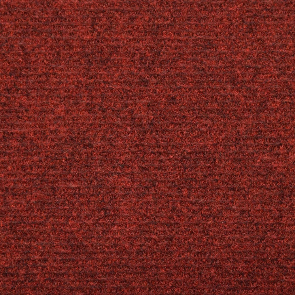 Treppenmatten 10 Stk. Bordeauxrot 65x25 cm Nadelvlies