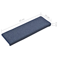 Thumbnail for Stufenmatten 10 Stk. 65x25 cm Blau