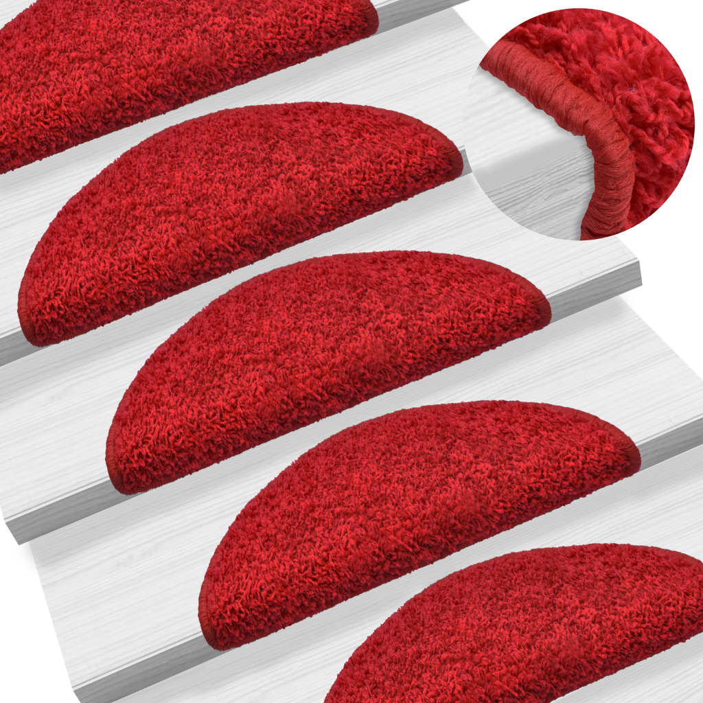 Stufenmatten 5 Stk. 56x20 cm Rot