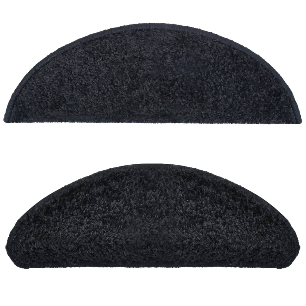 Stufenmatten 10 Stk. 65x25 cm Schwarz