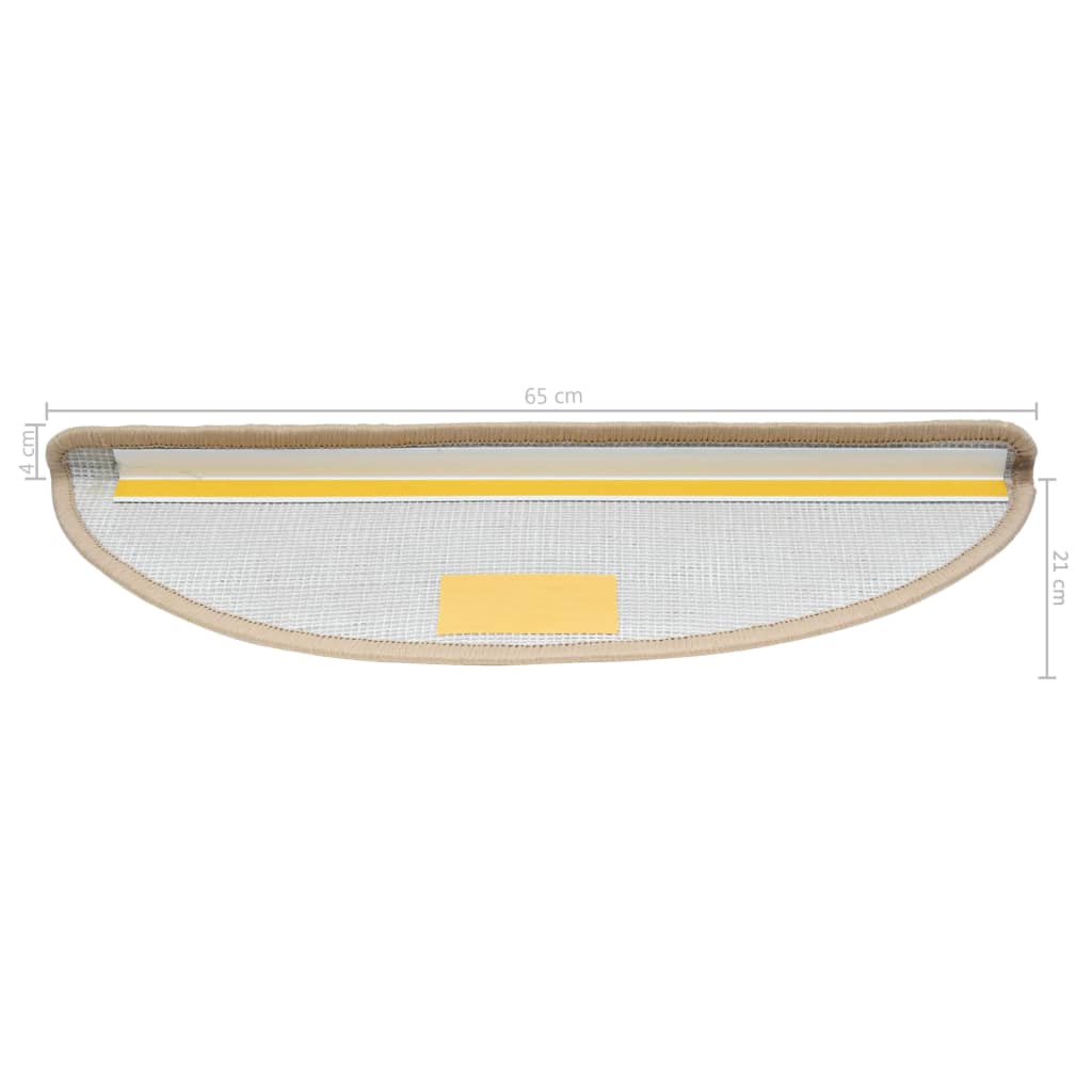Stufenmatten 5 Stk. 65x25 cm Creme