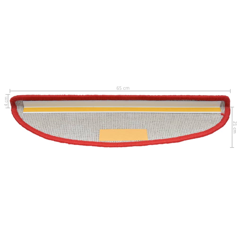 Stufenmatten 5 Stk. 65x25 cm Rot