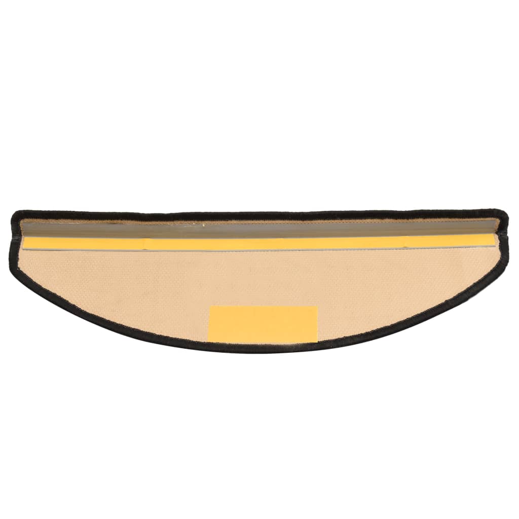 Treppenstufen-Matten Selbstklebend 10 Stk 65x25 cm Schwarz/Grau