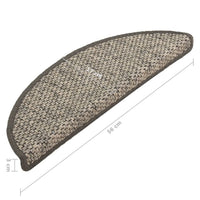 Thumbnail for Treppenmatten Selbstklebend Sisal-Optik 15 Stk. 56x17x3 cm