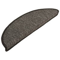 Thumbnail for Treppenmatten Selbstklebend Sisal 15 Stk. 56x20 cm Anthrazit