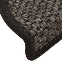 Thumbnail for Treppenmatten Selbstklebend Sisal 15 Stk. 56x20 cm Anthrazit
