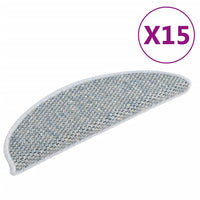 Thumbnail for Treppenmatten Selbstklebend Sisal-Optik 15 Stk. 56x20cm Blau