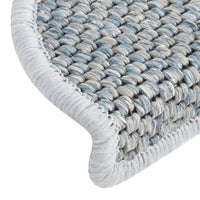 Thumbnail for Treppenmatten Selbstklebend Sisal-Optik 15 Stk. 56x20cm Blau