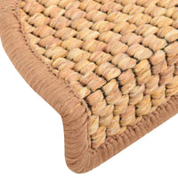 Thumbnail for Treppenmatten Selbstklebend Sisal-Optik 15Stk. 56x17x3cm Orange