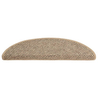 Thumbnail for Treppenmatten Selbstklebend Sisal 15 Stk. 56x20 cm Dunkelbeige