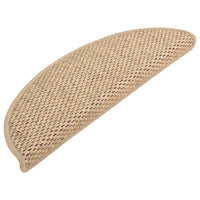 Thumbnail for Treppenmatten Selbstklebend Sisal-Optik 15 Stk. 56x17x3 cm Sand