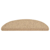 Thumbnail for Treppenmatten Selbstklebend Sisal-Optik 15 Stk. 56x17x3 cm Sand