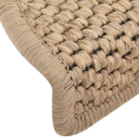 Thumbnail for Treppenmatten Selbstklebend Sisal-Optik 15 Stk. 56x17x3 cm Sand