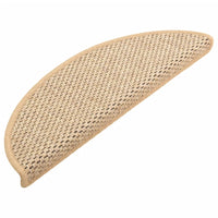 Thumbnail for Treppenmatten Selbstklebend Sisal 15 Stk. 56x17x3 cm Hellbeige