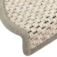 Thumbnail for Treppenmatten Selbstklebend Sisal-Optik 15 Stk. 65x21x4cm Beige