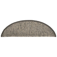 Thumbnail for Treppenmatten Selbstklebend Sisal 15 Stk. 65x25 cm Anthrazit