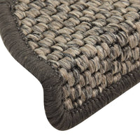 Thumbnail for Treppenmatten Selbstklebend Sisal 15 Stk. 65x25 cm Anthrazit