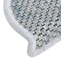 Thumbnail for Treppenmatten Selbstklebend Sisal-Optik 15 Stk. 65x25 cm Blau