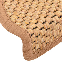 Thumbnail for Treppenmatten Selbstklebend Sisal-Optik 15 Stk. 65x25 cm Orange