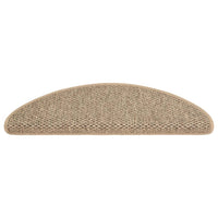 Thumbnail for Treppenmatten Selbstklebend Sisal 15 Stk. 65x21x4cm Dunkelbeige
