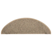 Thumbnail for Treppenmatten Selbstklebend Sisal 15 Stk. 65x21x4cm Dunkelbeige