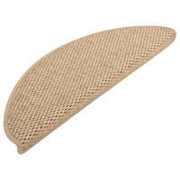 Thumbnail for Treppenmatten Selbstklebend Sisal-Optik 15 Stk. 65x21x4 cm Sand