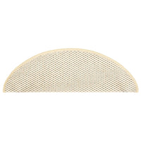 Thumbnail for Treppenmatten Selbstklebend Sisal-Optik 15 Stk. 65x21x4cm Creme