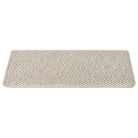 Thumbnail for Treppenmatten Selbstklebend Sisal-Optik 15 Stk. 65x25cm Silbern