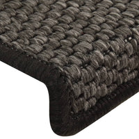 Thumbnail for Treppenmatten Selbstklebend Sisal 15 Stk. 65x25 cm Anthrazit