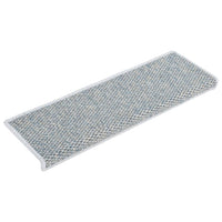Thumbnail for Treppenmatten Selbstklebend Sisal-Optik 15 Stk. 65x21x4 cm Blau