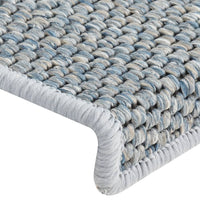 Thumbnail for Treppenmatten Selbstklebend Sisal-Optik 15 Stk. 65x21x4 cm Blau