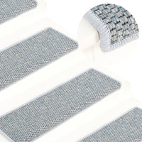 Thumbnail for Treppenmatten Selbstklebend Sisal-Optik 15 Stk. 65x21x4 cm Blau