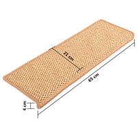 Thumbnail for Treppenmatten Selbstklebend Sisal-Optik 15Stk. 65x21x4cm Orange
