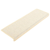 Thumbnail for Treppenmatten Selbstklebend Sisal-Optik 15 Stk. 65x21x4cm Creme