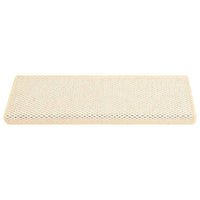 Thumbnail for Treppenmatten Selbstklebend Sisal-Optik 15 Stk. 65x21x4cm Creme