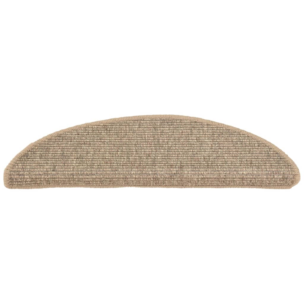 Selbstklebende Treppenmatten 15 Stk. 56x20 cm Dunkelbeige