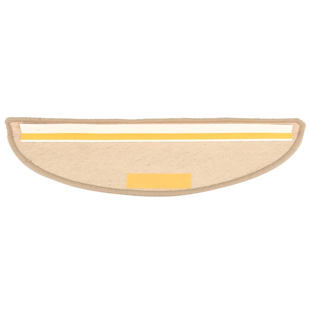 Selbstklebende Treppenmatten 15 Stk. 56x20 cm Dunkelbeige