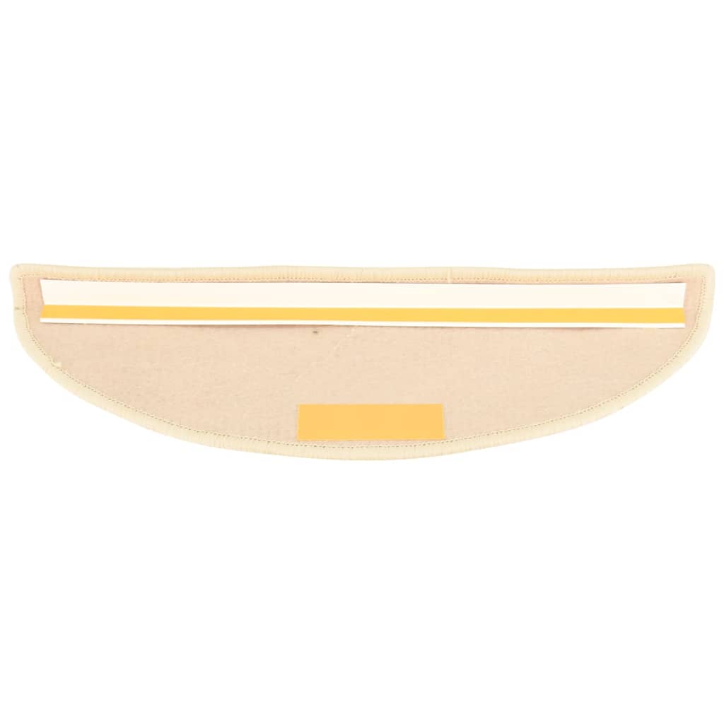 Selbstklebende Treppenmatten 15 Stk. 56x20 cm Hellbeige