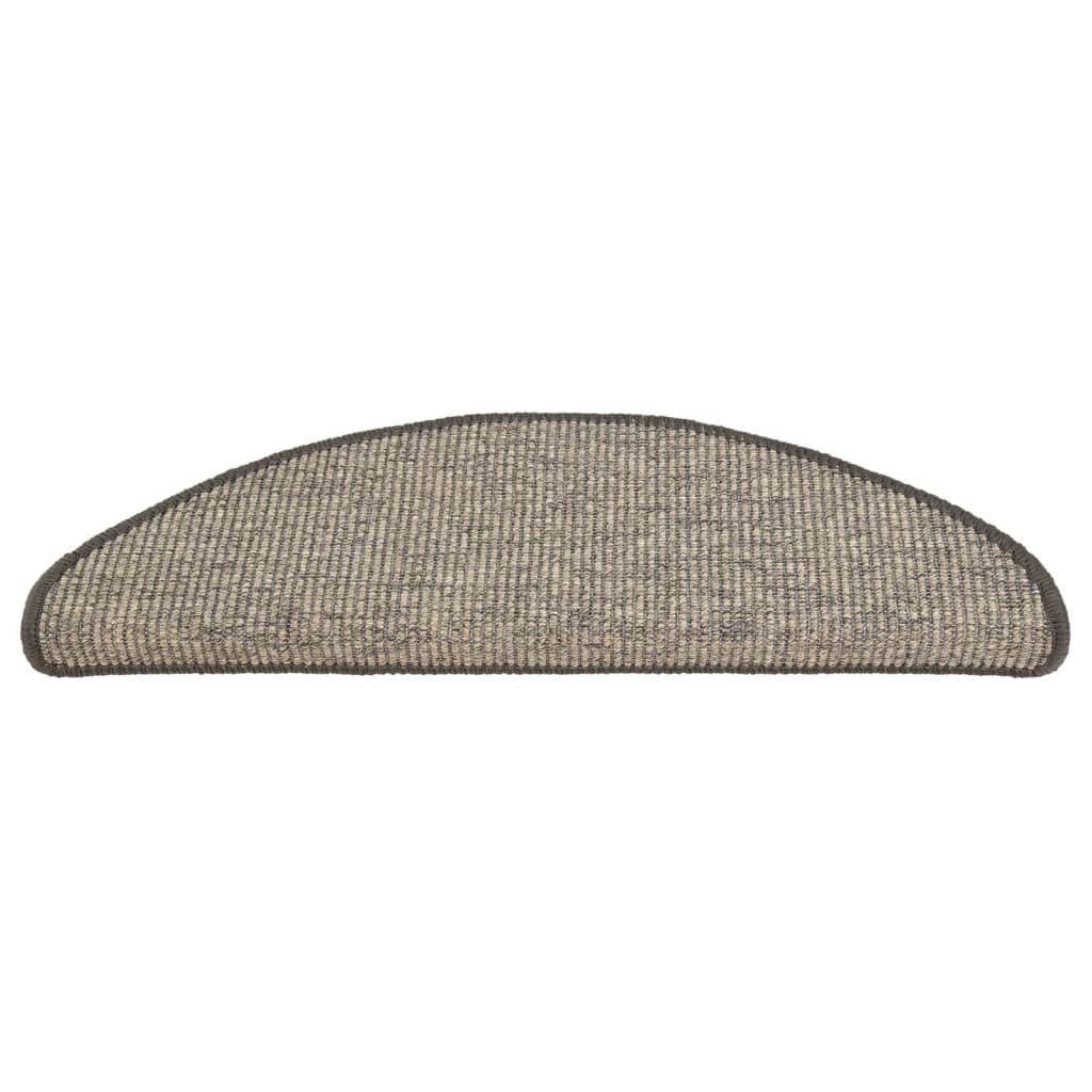 Stufenmatten Selbstklebend 15 Stk. Grau und Beige 65x25 cm