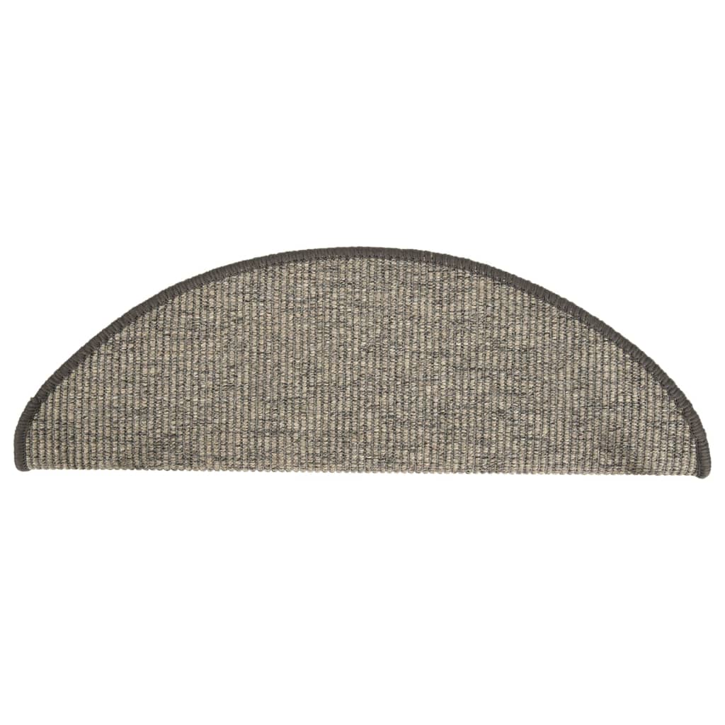 Stufenmatten Selbstklebend 15 Stk. Grau und Beige 65x25 cm