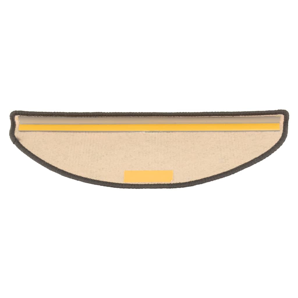 Stufenmatten Selbstklebend 15 Stk. Grau und Beige 65x25 cm