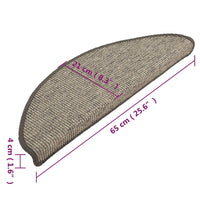 Thumbnail for Stufenmatten Selbstklebend 15 Stk. Grau und Beige 65x25 cm